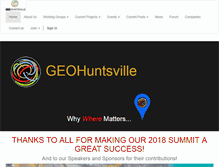 Tablet Screenshot of geohuntsville.org
